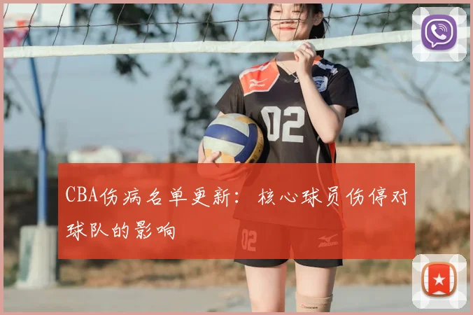 CBA伤病名单更新:核心球员伤停对球队的影响